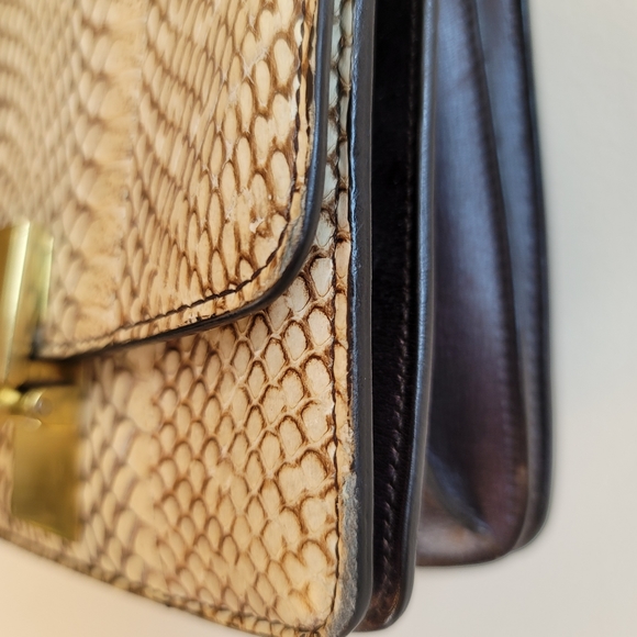 Celine Small Box Bag Python and Brown - Authentic - Picture 3 of 9